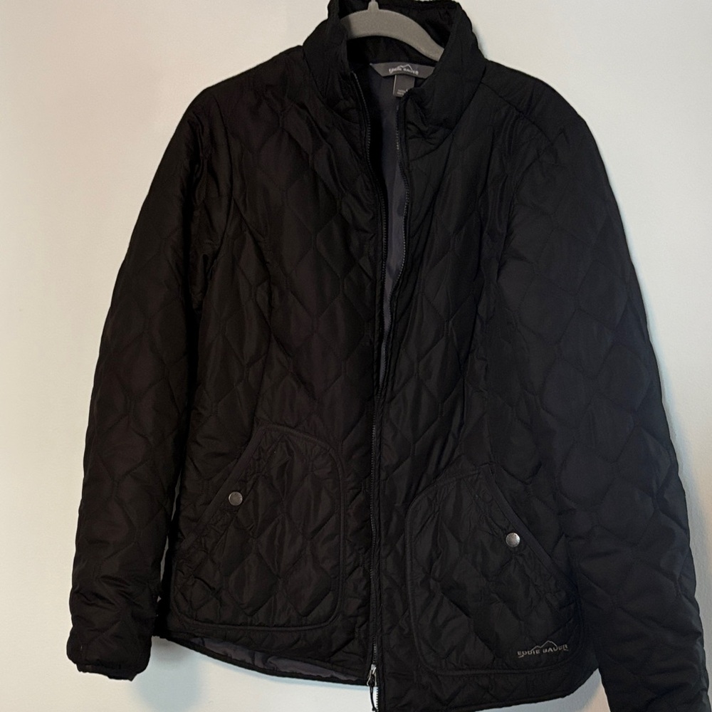 Eddie Bauer Women's Black Quilted Puffer Jacket